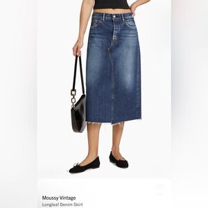 Moussy Vintage Longleaf Denim Midi Skirt
